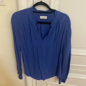 Velvet by Graham & Spencer. Long sleeve blouse. Size M. Periwinkle.